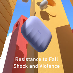 Baseus Shell Pattern Silica Gel Case For Pods Pro Grey Color WIAPPOD-BK0G