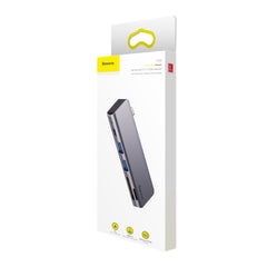 Baseus Harmonica 5 in 1Type-C USB Hub for Type-C Laptop Grey (CAHUB-K0G)