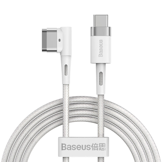Baseus Zinc Magnetic Series Macbook Laptop Charging Cable C To Macbook 60W 2M White (CATXC-W02)