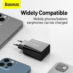 Baseus Speed Mini fast wall charger EU USB Type C 20W