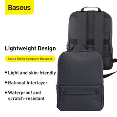 Baseus Basics Series Computer Laptop Bag Backpack Waterproof & Dustproof (LBJN-F0G)
