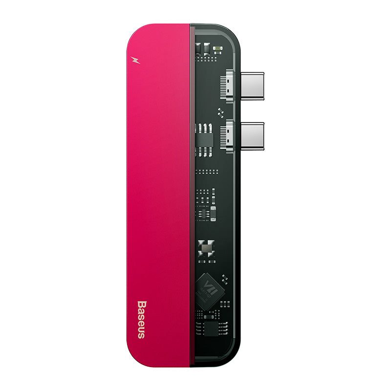 Baseus Transparent Series Dual Type-C Multifunctional Hub CAHUB-TS