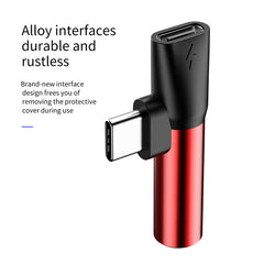 Baseus L41 Type-C To Type-C Female + 3.5 mm Female Audio Connector Splitter