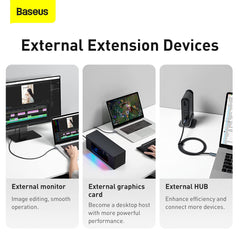 Baseus Flash Series USB4 C To C 100W 40Gbps 1M Tarnish (CASS010014)