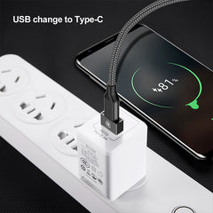 Baseus Exquisite USB Male To Type-C Female Adapter Converter Black (CATJQ-A01)