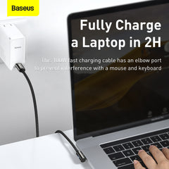Baseus Legend Series Elbow Fast Charging Data Cable Type-C To Type-C 100W CATCS-01