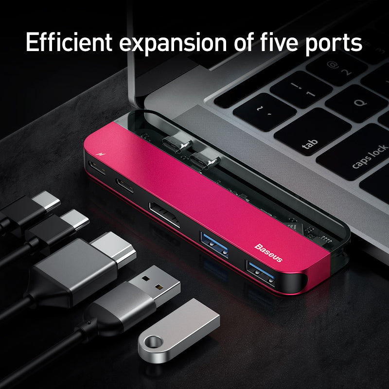 Baseus Transparent Series Dual Type-C Multifunctional Hub CAHUB-TS