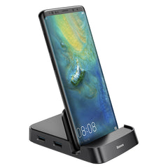 Baseus Mate USB-C DeX Mode Docking Station | Type-C Hub with HDMI, USB, PD, SD/TF | Supports Samsung Galaxy S9, S10, S20, S21, S22, S22+ and S22 Ultra,S23,S24 series,S25 & S25 Ultra (CAHUB-AT01)