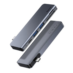 Baseus Harmonica 5 in 1Type-C USB Hub for Type-C Laptop Grey (CAHUB-K0G)