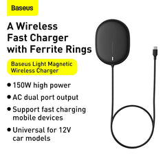 Baseus Light Magnetic Wireless Charger(Suit for iPhone 12 With Type-C Cable 1.5M)