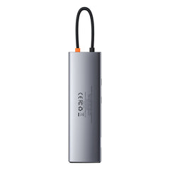 Baseus Metal Gleam 11 in 1 Multifunctional USB Type-C Hub Grey -(CAHUB-CT0G)