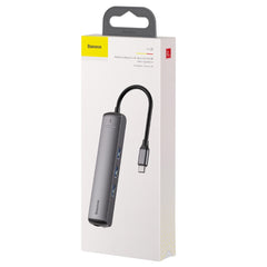 Baseus Mechanical Eye 6 in 1 USB Type-C Hub Grey (CAHUB-J0G)
