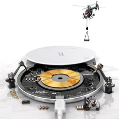 Baseus 15W Qi Certified Simple Wireless Charger - Upgraded Version (WXJK-A02)