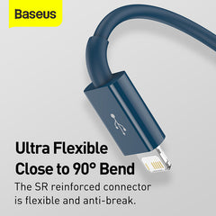 Baseus Superior Series Fast Charging Data Cable USB To M+L+C 3.5A 1.5M  (CAMLTYS-02)