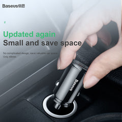 Baseus Circular Plastic Car Charger | PPS | USB A+C 2-in-1 30W Car Charger (CCALL-YS01)