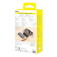 Baseus Free2Pull Power Bank with Retractable Cable 10000mAh 30W Cosmic Black