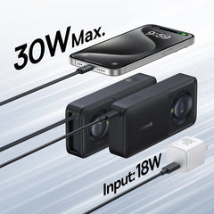 Baseus Free2Pull Power Bank with Retractable Cable 10000mAh 30W Cosmic Black