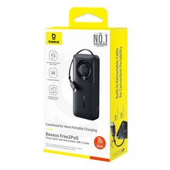 Baseus Free2Pull Power Bank with Retractable Cable 10000mAh 30W Cosmic Black