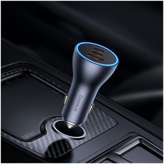 Baseus Golden Contactor Pro GaN Fast Charging Car Charger 65W 2C+U- C00035202841-00