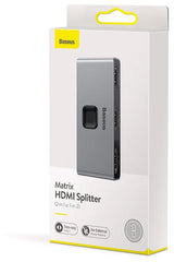 Baseus splitter HDMI matrix switch 4K grey CAHUB-BC0G
