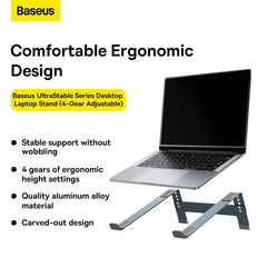 Baseus Laptop Stand 4-Gear Adjustable, Space Grey -B10053100811-00