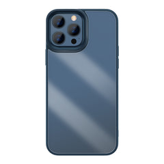 Baseus Crystal Phone Case Hard Case for iPhone 13 Pro with TPU Frame (iPhone 13 Pro Max 6.7 inch Blue)