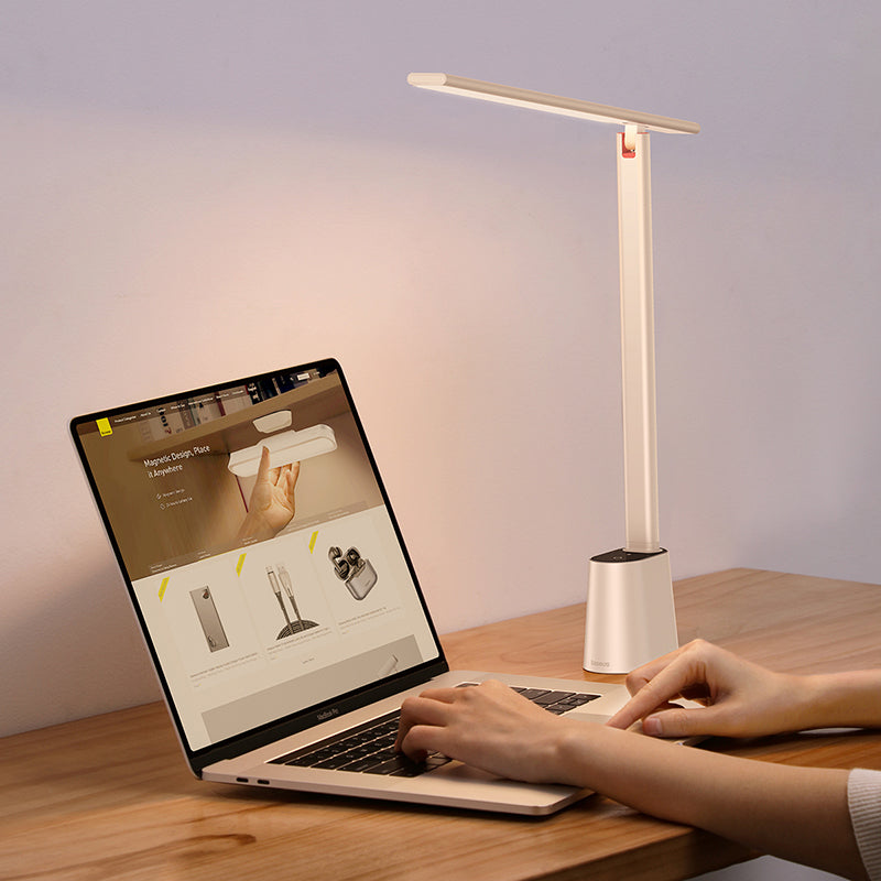 Baseus Smart Eye Folding Reading Desk LED Lamp Smart Light WHITE (DGZG-02)