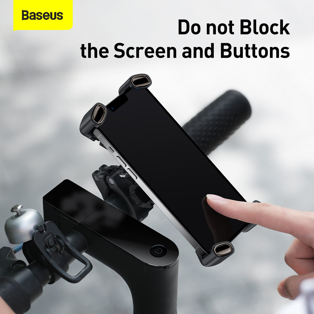 Baseus Quick To Take Cycling Holder (Applicable For Bicycle and Motorcycle) Black (SUQX-01)