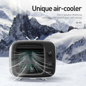 Baseus Time Desktop Evaporative Cooler Fan Windmill Air-Cooler Ice Water White+Black (CXTM-21)