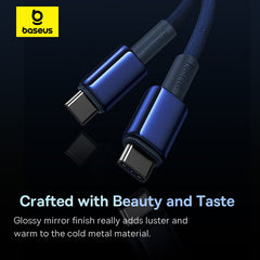 Cable Baseus Tungsten Glod USB-C to USB-C cable, 100W-P10319800321-03