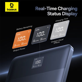 OS-Baseus Blade2 Fast-Charging Power Bank with Digital Display Intelligent Edition 12000mAh 65W Canyon Coral