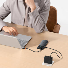 Baseus USB HubAdapter Hub 10in1 USB-C - 2xHDMI, 3xUSB-A, USB-C, RJ45, SD/TF, PD (black)-B00061800123-00
