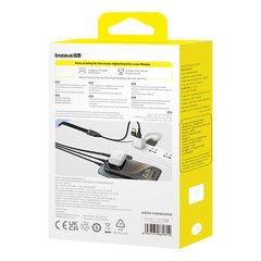 Baseus Flash Series 3 Two-for-three Fast Charging Cable U+C to C+C+L  100W 1.5m Cluster Black-P10377501111-00