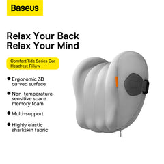 Baseus ComfortRide Series Car Headrest Pillow Gray-CNTZ000013