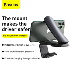 Baseus Big Mouth Pro Car Mount（Applicable to centre console）Black-SUDZ-A01