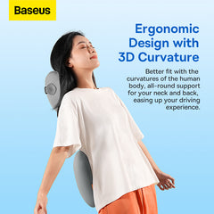 Baseus ComfortRide Series Car Headrest Pillow Gray-CNTZ000013