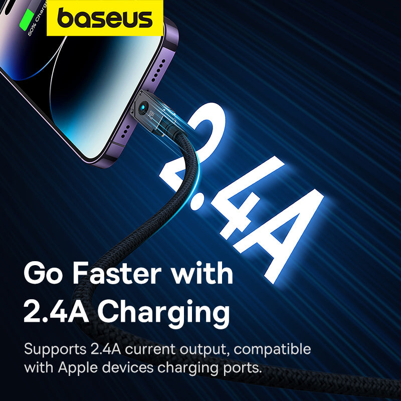 Baseus Unbreakable Series Fast Charging Data Cable USB to iPhone 2.4A - P10355802111-00