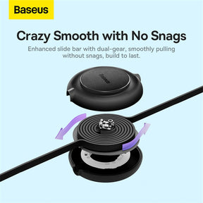 Baseus Bright Mirror 2 Series Retractable 3-in-1 Fast Charging  Data Cable USB to M+L+C 3.5A 1.1m