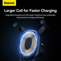 Baseus Stable Gravitational Wireless Charging Car Mount Pro 15W (Air Outlet Version) Black