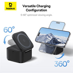 Baseus MagPro 2-in-1 Magnetic Holder 25W Cosmic Black