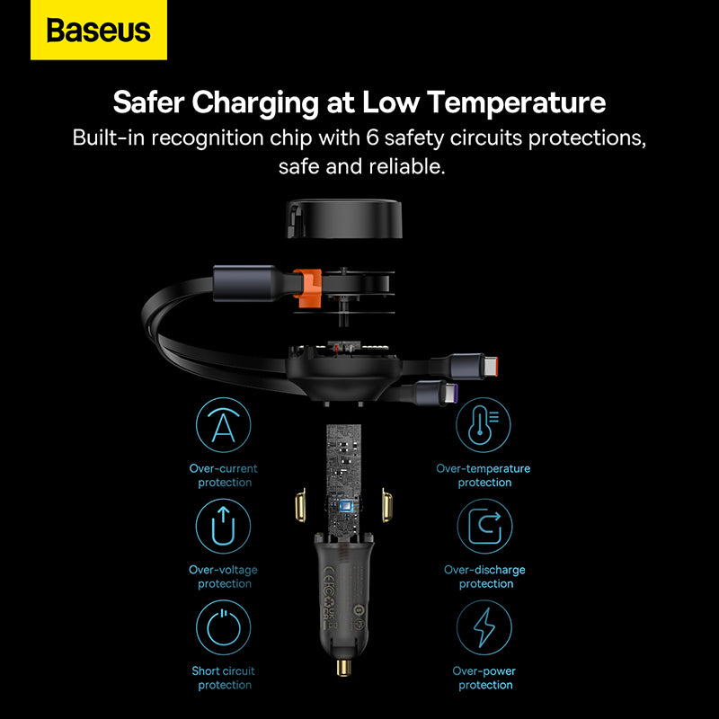 Car charger Car Charger Baseus Enjoyment with cable USB-C, 33W (Black)-C00035500111-00