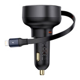 Baseus Enjoyment Pro Car Charger C+Retractable iP Cable 55W-C00057803111-00