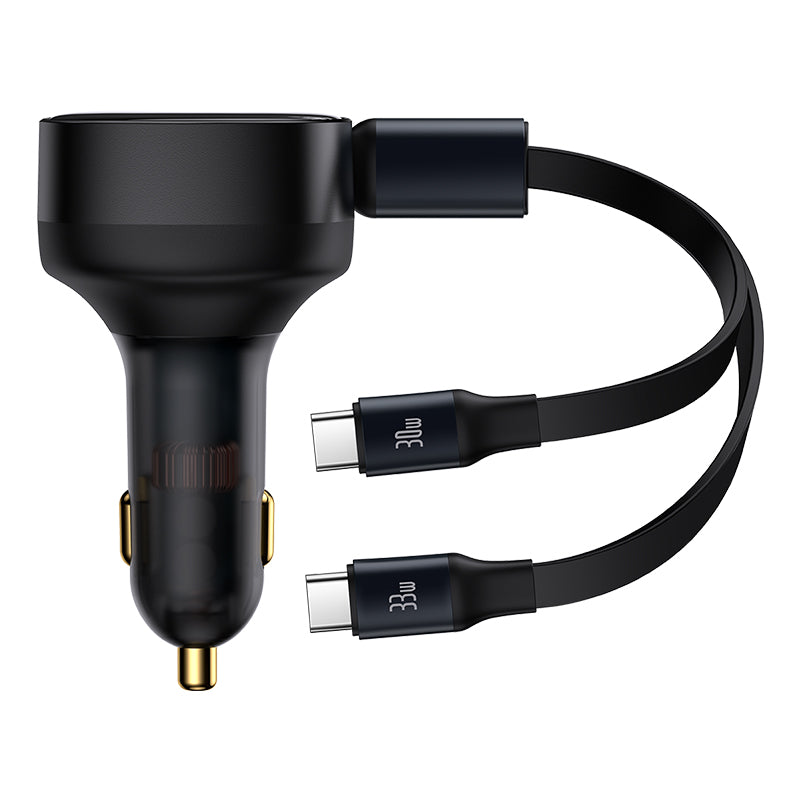 Car charger Car Charger Baseus Enjoyment with cable USB-C, 33W (Black)-C00035500111-00