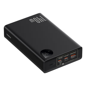 OS-Baseus Adaman  Digital Display Fast Charge Power Bank 24000mAh 140W Cluster Black（With Superior Series Fast Charging Data Cable Type-C to Type-C 240W (48V/5A) 1m Black）