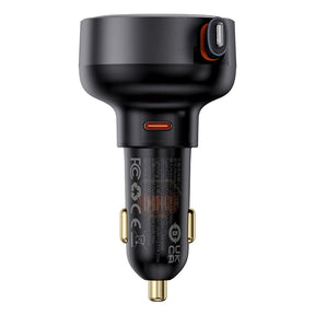 Baseus Enjoyment Pro Car Charger C+Retractable iP Cable 55W-C00057803111-00