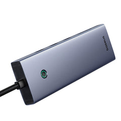 Baseus USB Hub 10-Port HUB Type-C UltraJoy HDMI, VGA, 3xUSB 3.0, PD, RJ45, SD/TF, 3.5mmGrey-B0005280C811-00