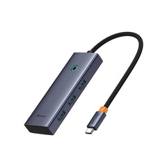Baseus USB Hub 5-in-1 Hub UltraJoy Series USB-C to HDMI4K@30Hz+3xUSB 3.0+1xPD (grey)-B00052801811-00