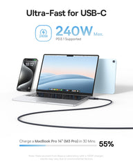 Baseus PicoGo Magnetic Liquid Silicone Fast Charging Cable USB-C to USB-C 240W