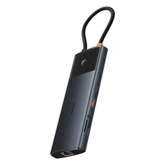 Baseus USB HubAdapter Hub 10in1 USB-C - 2xHDMI, 3xUSB-A, USB-C, RJ45, SD/TF, PD (black)-B00061800123-00