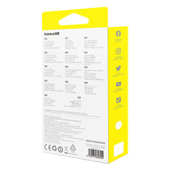 Baseus Free2Draw Retractable Crystal Fast Charging Data Cable Type-C to M+L+C 100W 1.1m Cluster Black-P10368700111-04